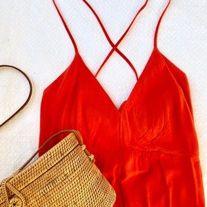 Orange Maxi Summer Dress